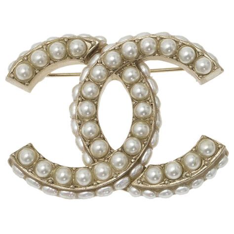 faux pearl chanel brooch|chanel brooch vintage.